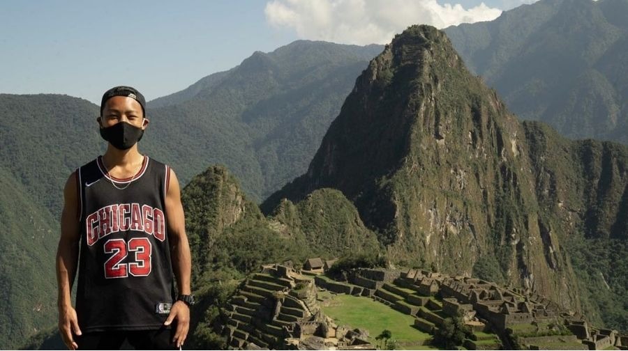 Jesse Katayama becomes the first tourist to visit Machu Picchu after pandemic closure